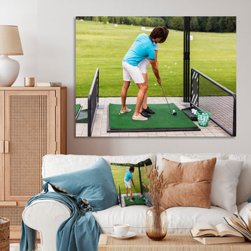 Golf Swing Photo I - Golf Canvas Wall Art
